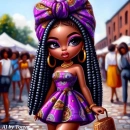 Pretty girl in purple #2
