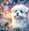 Gorgeous Dog at Christmas