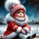 Pretty little Christmas girl 