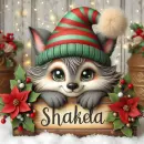 Cute whimsical wolf - Shakela