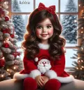 Pretty Christmas Girl