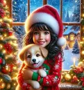 Pretty Girl with her Gorgeous Pup