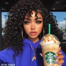Pretty girl and her coffee