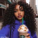 Pretty girl and her coffee #2