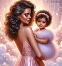 Beautiful Child and her Mother