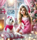 Beautiful Girl and her Dog