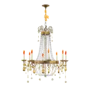 gold crystal chandelier