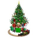 christmas tree scene