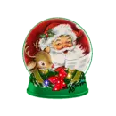 santa snow globe