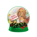 puppy snow globe