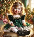 Beautiful Child at Christmas