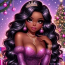 Pretty lady in purple 