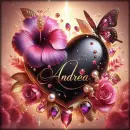 Beautiful Name Tag - Andrea 