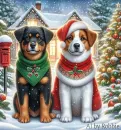 Two Gorgeous Dogs/Christmas