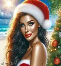 Pretty Christmas Girl