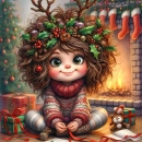 QUIRKY CHRISTMAS GIRL