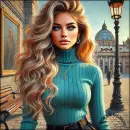 Beautiful blonde woman