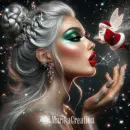 Christmas fairy with Santa Claus