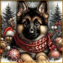 German Shepherd Christmas 
