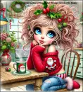 Cute girl at Christmas