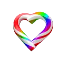 christmas candy cane heart