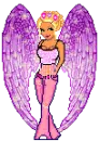 girl with purple wings