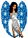 girl with blue wings