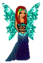 girl with green wings