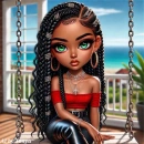 Pretty girl on the swing 