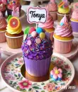 Tonya- Purple Cupcake
