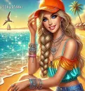 Pretty Girl at the Beach