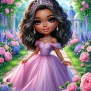 Pretty in purple girl