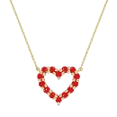 Valentine's Day heart necklace