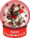 Valentine's Day snow globe