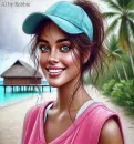 Pretty Woman at the Beach