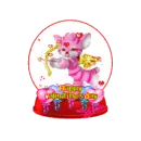 cupid snow globe