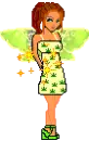 green girl with wings