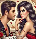 Valentine LOVE, happy couple.