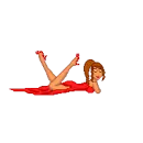 doll with a red dress