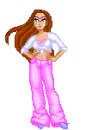 doll with pink pants