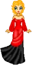 doll with a elegant dress