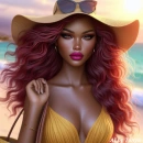 Pretty girl ready for the beach