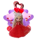 Valentine's Day girl in red