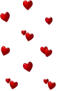 floating hearts