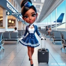 Flight attendant cutie #3