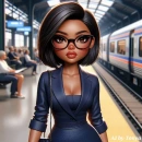 Train station cutie