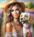 Woman and her Best Friend