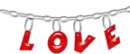 LOVE charm necklace