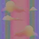 Clouds and stars background