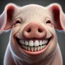 Smiling pig